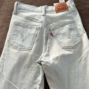 Levi's Ribcage Faded Blue Jeans